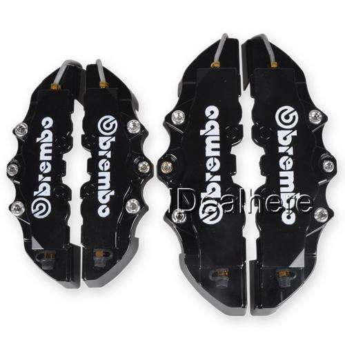 BLACK ABS Front+Rear Disc Brake Caliper Cover Brembo Universal