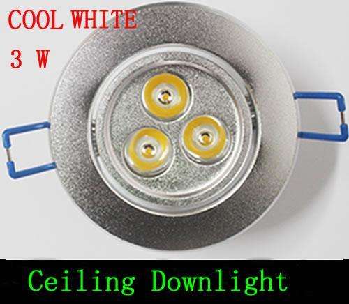 3W Warm White Recessed Ceiling Mounted Fixture + Globe