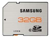 Samsung 32 GB SDHC Flash Memory Card, Brushed Metal - MB-SSBGA/US