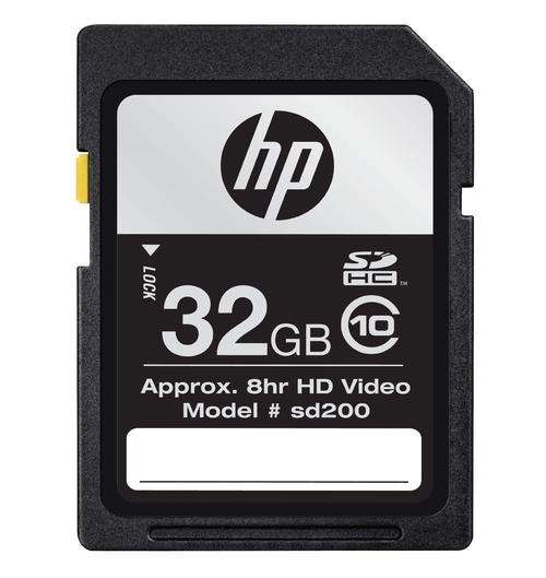 32GB HP Flash Memory Card Class 10 SDHC