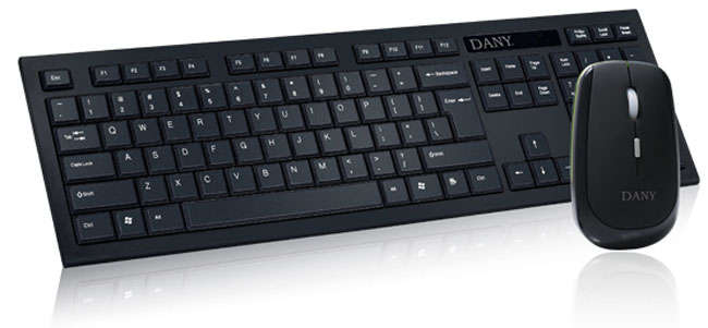 DANY 2.4GHz WIRELESS SUPER SLIM MULTIMEDIA KEYBOARD & MOUSE