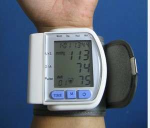 Digital Memory Wrist Blood Pressure Monitor & Heart beat meter