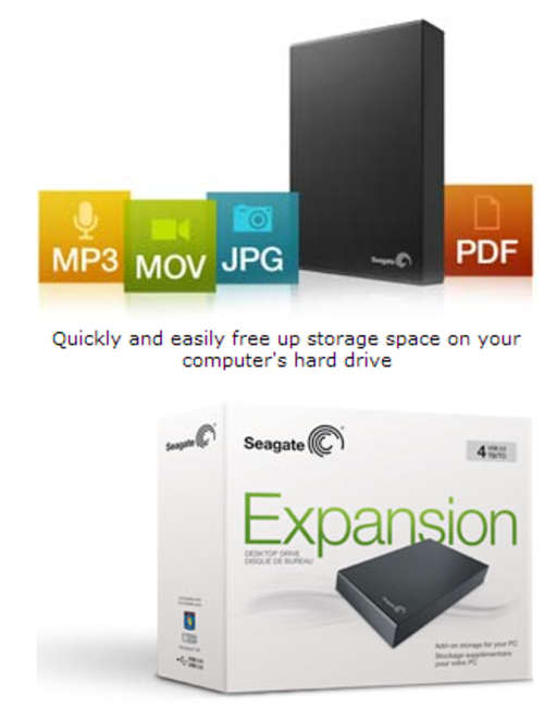3TB Seagate Expansion USB 3.0 External Hard Drive