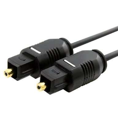 Eforcity Black Molded 12 Foot Digital Optical Audio TosLink Cable