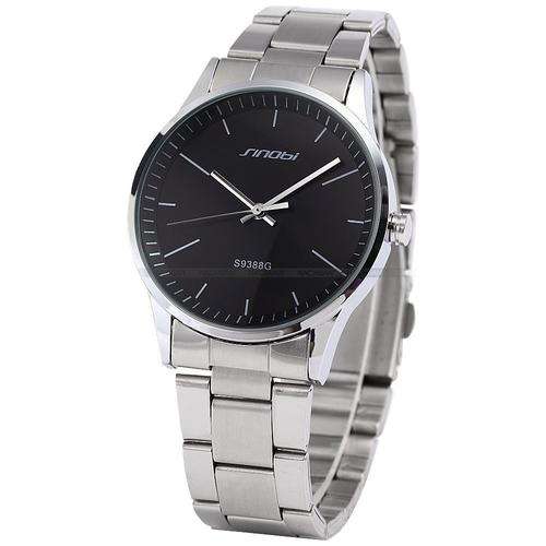 SINOBI Black Dial Analog Quartz Wrist Watch