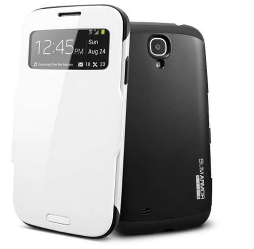 Slim Armor View Automatic Sleep/Wake case for Samsung Galaxy S4 i9500 (SALE SALE SALE)