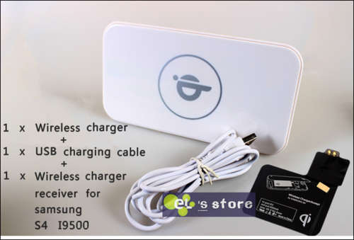 Wireless Charger + Adapter for Galaxy S4