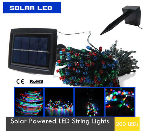 Solar 200 LED String Lights (20.5m)