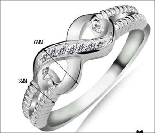 925 Silver Lady Infinity ring
