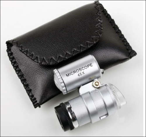 45X Microscope Loupe LED Magnifier