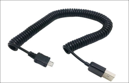 3M Micro USB Spring Coiled Cable