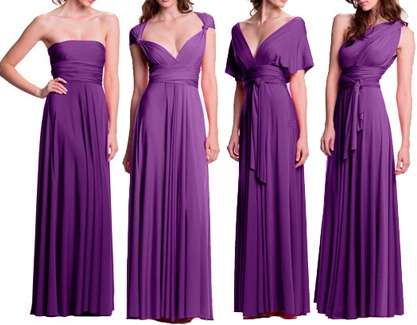 Purple Infinity Wrap Dress