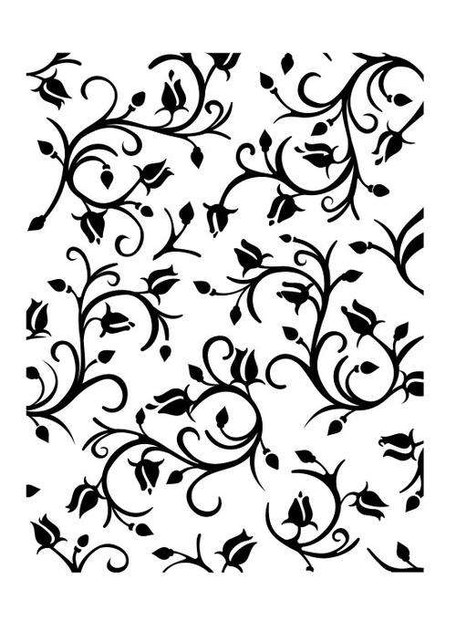 Ultimate Crafts - Haviera Embossing Folder - Dancing Roses