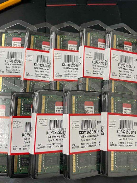 Brand New Kingston 16GB DDR4 2666MHz Notebook Memory Module (KCP426SD8/16)