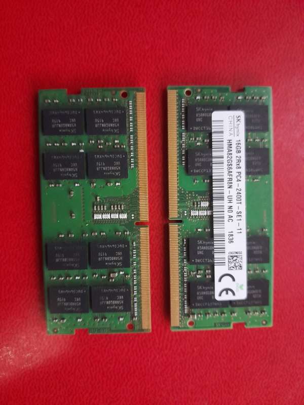 SK hynix 16 GB 2Rx8 DDR4 - 2400T, HMA82GS6AFR8N-UH, SODIMM Laptop Memory (Priced to Clear)