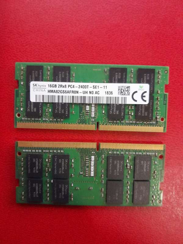 SK hynix 16 GB 2Rx8 DDR4 - 2400T, HMA82GS6AFR8N-UH, SODIMM Laptop Memory (Priced to Clear)