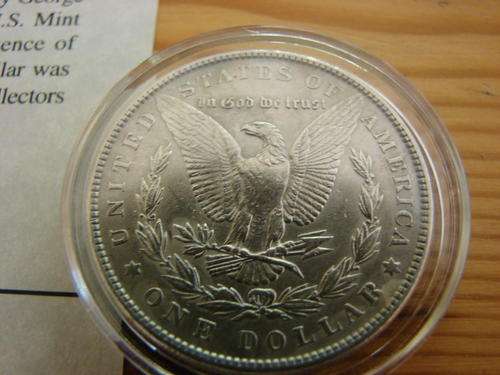 Solid silver Morgan Dollar