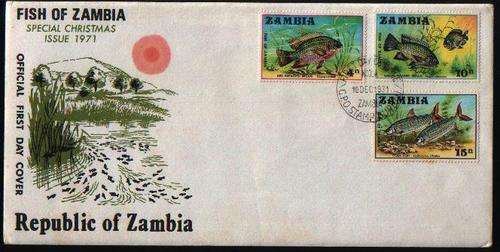 ZAMBIA 1971 FISH OF ZAMBIA S.G 165-167