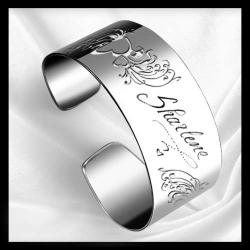 Stainless Steel Open Ended Bracelet with Free Engraving