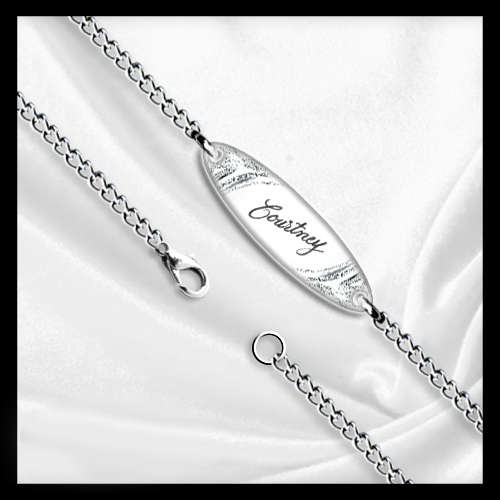 Stainless Steel Chain Bracelet (Victorian) with Free Engraving