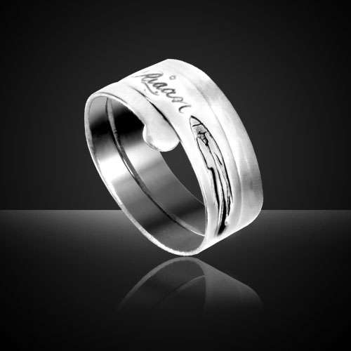 Stainless Steel Ring (Tribal) with Free Engraving