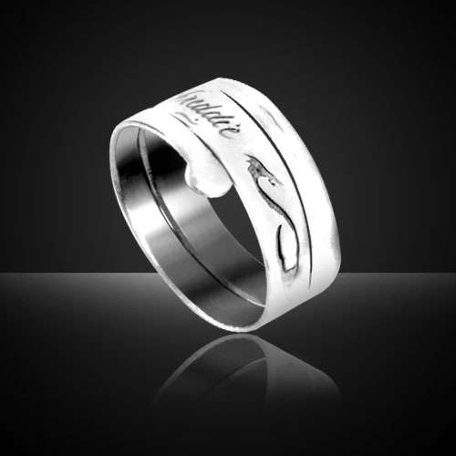 Stainless Steel Ring (Dragon) with Free Engraving