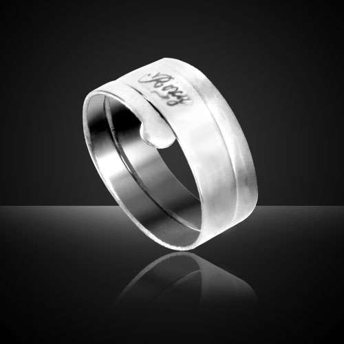 Stainless Steel Ring with Free Engraving
