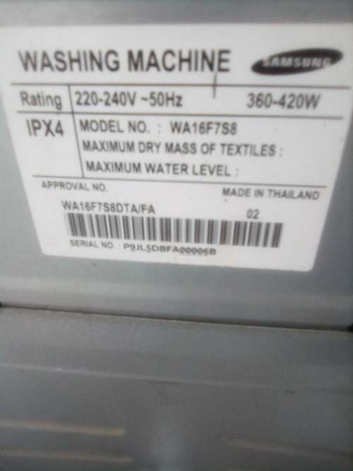 SAMSUNG WASHING MACHINE