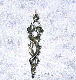 ~ Entwined Embrace ~ Pewter Pendant ~ Stunning ~