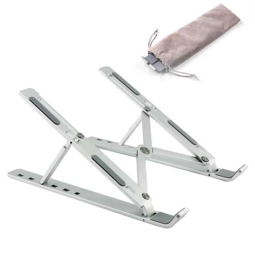 Laptop Stand - Portable Foldable & Adjustable Aluminium with non-slip padding