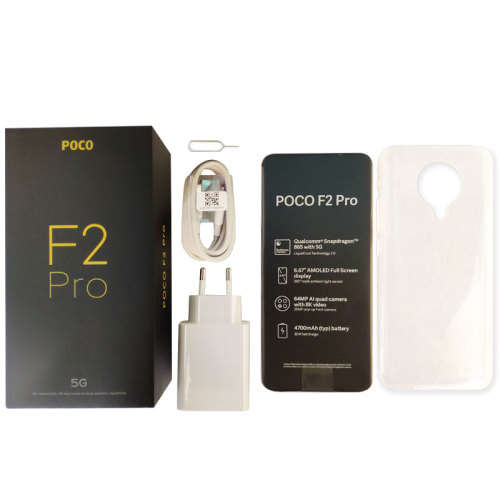 POCO F2 Pro 5G 6GB 128GB 6.67 inch 64MP 20MP AI Camera 4700mAh NFC Snapdragon 865 White