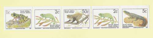 1993 South Africa Endangered Animals (Latin) Stamps (1c, 2c, 5c, 50c) - Denis Murphy