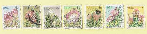 Used RSA 1977 Dick Findlay "Protea" Stamps