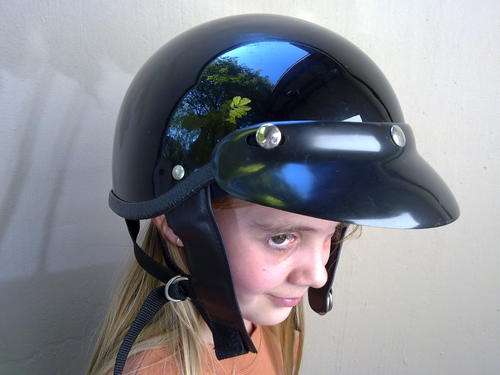 Lynx Cruiser / Harley type 1/2 helmet with hood