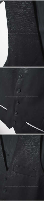 Mens black formal suit vest (42)