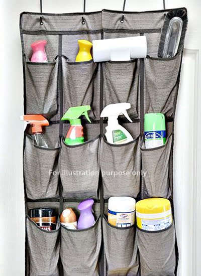 20 pocket eco-fabric over the door shoe organiser