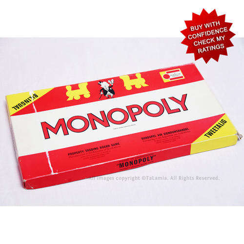Vintage bilingual (tweetalig) Monopoly boardgame