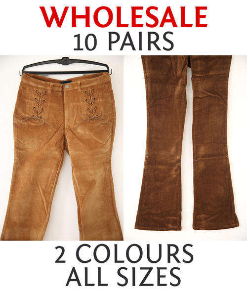 Womens fashion corduroy jeans BULK LOT TWO (10 pairs)