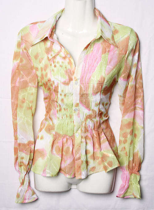 Funky colours womens fashion shirt