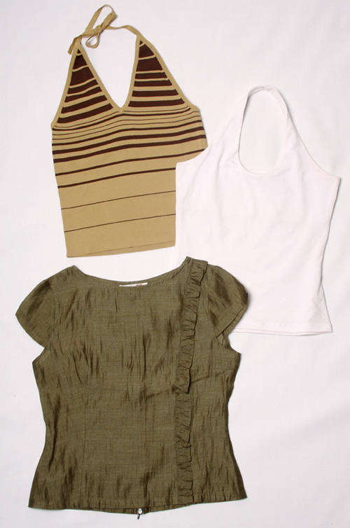 Ladies autumn colours set of THREE tops