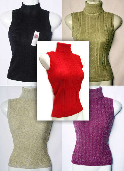 Beautiful ladies 5 PCS sleeveless jersey tops All-Seasons Collection set ONE