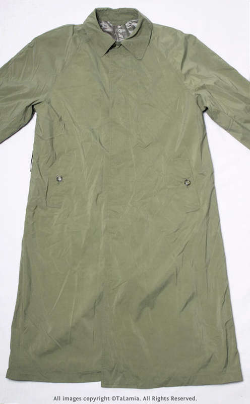 Khaki olive green long trench coat jacket