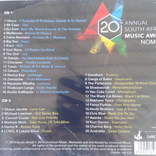 20th Annual South African Music Awards (Sama) - Various Artists (2CD) (2014)