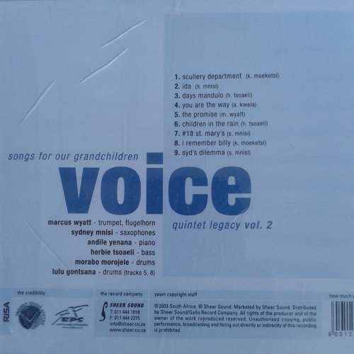 Voice Quintet Legacy Vol. 2: Songs For Our Grandchildren (2003)