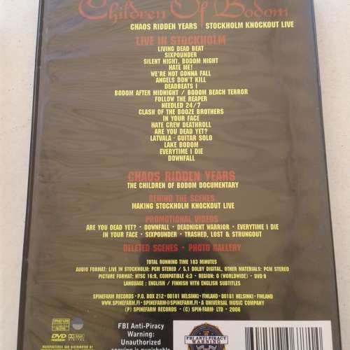 Children Of Bodom - Chaos Ridden Years: Stockholm Knockout Live [DVD] (2006)