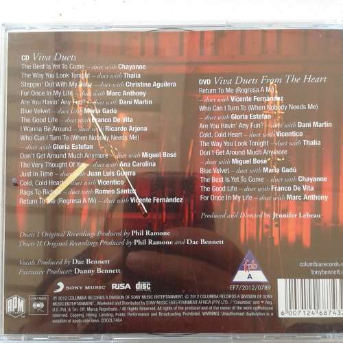 Tony Bennett - Viva Duets (CD/DVD) (2012)