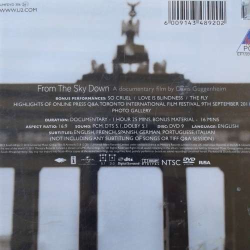U2 - From The Sky Down: A Documentary Film By Davis Guggenheim about Achtung Baby [DVD] (2011)