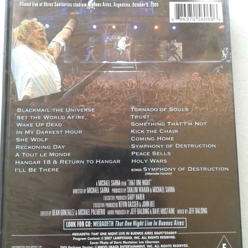 Megadeth - That One Night: Live In Buenos Aires [DVD] (2007)