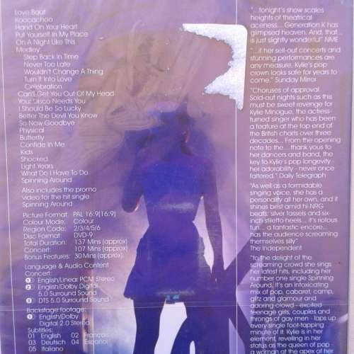 Kylie - Live In Sydney [DVD] (2001)