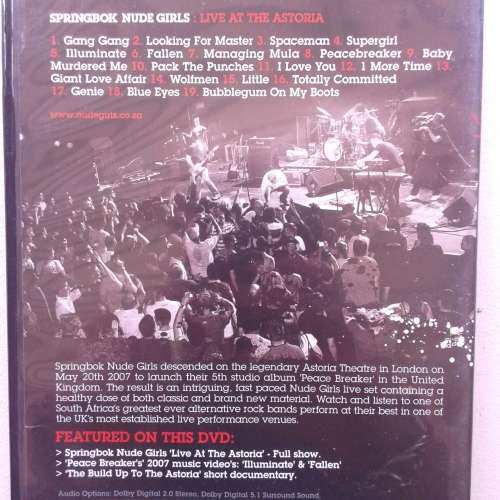 Springbok Nude Girls - Live At The Astoria (DVD) (2007)